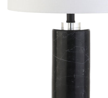 Brooks 27" Marble/Crystal LED Table Lamp - JONATHAN Y